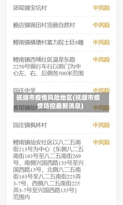 抚顺市疫情风险地区(抚顺市疫情防控最新消息)-第3张图片