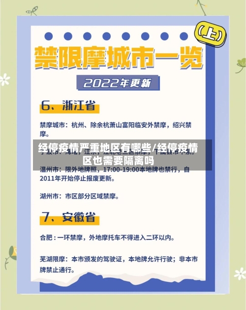 经停疫情严重地区有哪些/经停疫情区也需要隔离吗
