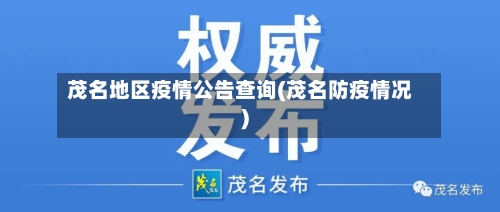 茂名地区疫情公告查询(茂名防疫情况)