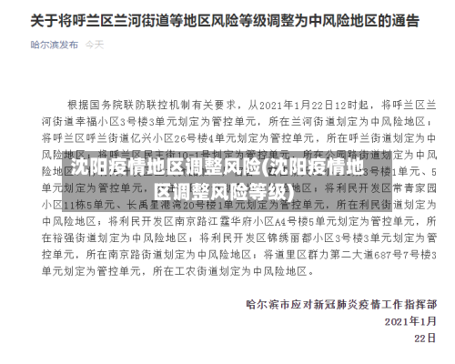 沈阳疫情地区调整风险(沈阳疫情地区调整风险等级)-第2张图片