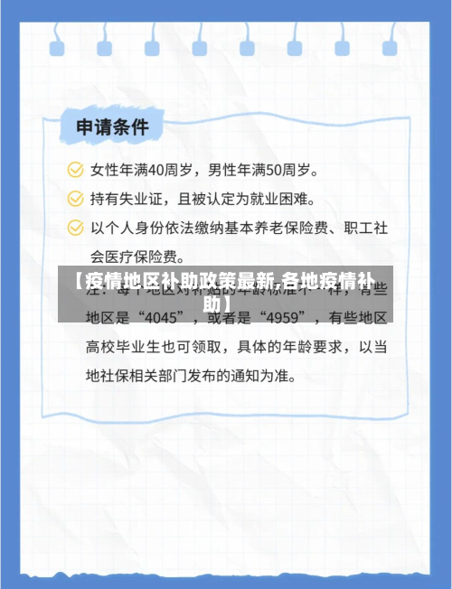 【疫情地区补助政策最新,各地疫情补助】