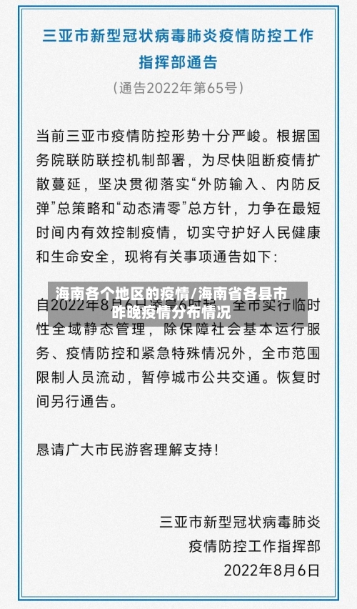 海南各个地区的疫情/海南省各县市昨晚疫情分布情况-第1张图片