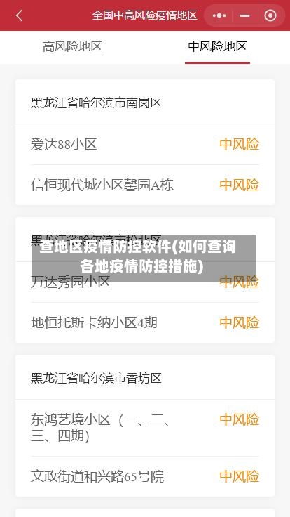 查地区疫情防控软件(如何查询各地疫情防控措施)-第1张图片