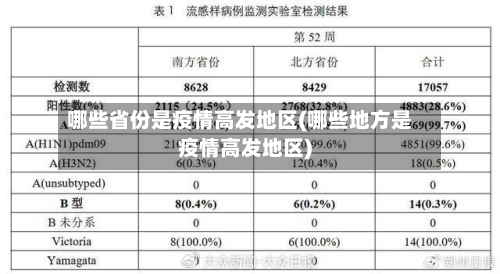 哪些省份是疫情高发地区(哪些地方是疫情高发地区)-第1张图片