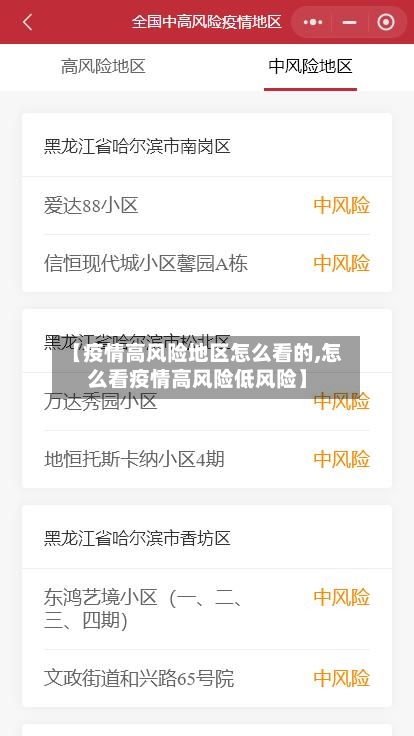 【疫情高风险地区怎么看的,怎么看疫情高风险低风险】-第2张图片