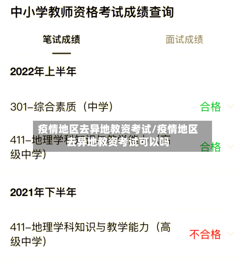 疫情地区去异地教资考试/疫情地区去异地教资考试可以吗-第1张图片